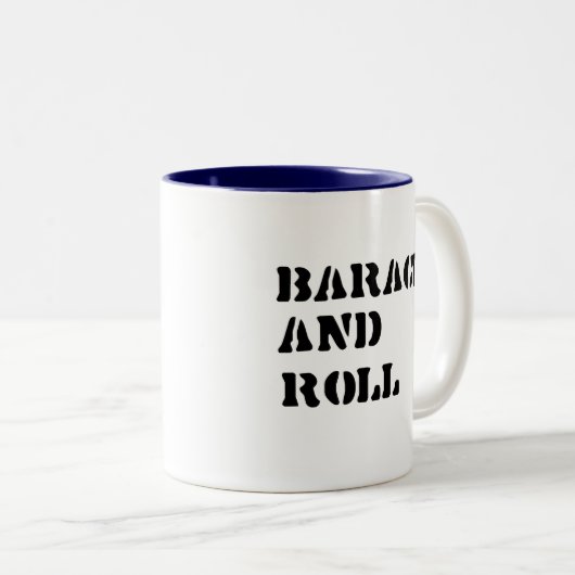 Barack und RollenT - Shirt Zweifarbige Tasse (VorderseiteRechts)