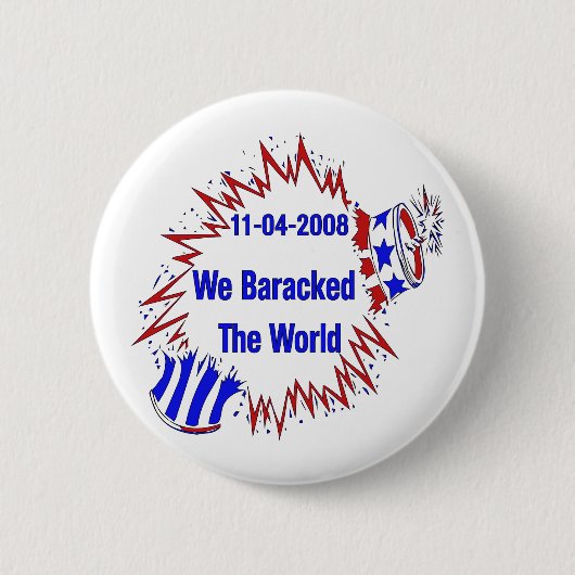 Baracked die Welt Button (Vorderseite)