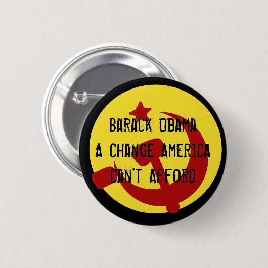 BarackObamaschange, Barack ObamaA Änderung Americ… Button (Vorne & Hinten)