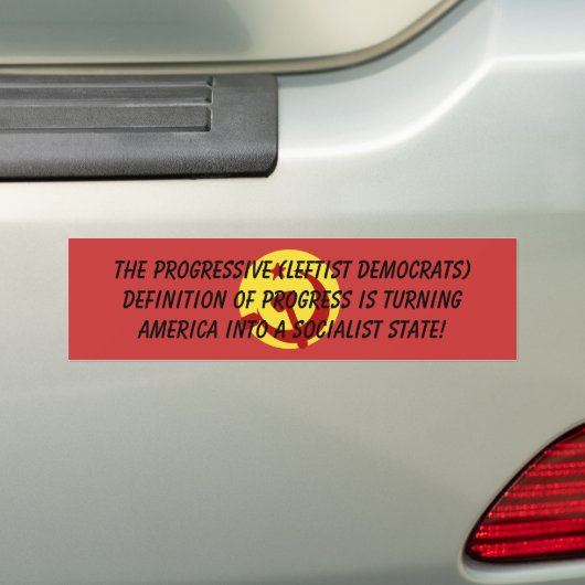 BarackObamaschange, der Progressist Autoaufkleber (Auf Auto)