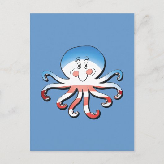 BARACKTOPUS POSTKARTE (Vorderseite)
