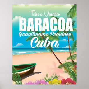 Baracoa Guantánamo Prov Kuba Strandurlaub Poster