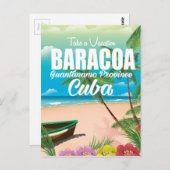 Baracoa Guantánamo Prov Kuba Strandurlaub Poster Postkarte (Vorne/Hinten)