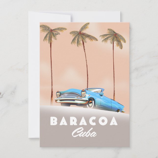 Baracoa Kuba Antikes Auto (Vorderseite)