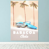 Baracoa Kuba Antikes Auto Leinwanddruck (Insitu (Holzboden))