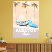 Baracoa Kuba Antikes Auto Leinwanddruck (Insitu (Wohnzimmer))