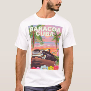 Baracoa Kuba Auto-Reiseposter T-Shirt