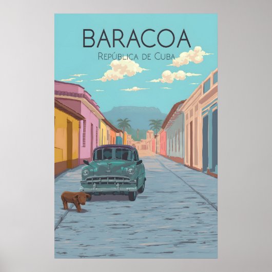 Baracoa Kuba Reiseplakat Poster (Vorne)