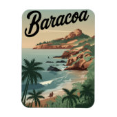 Baracoa Kuba Vintag Magnet (Vertikal)