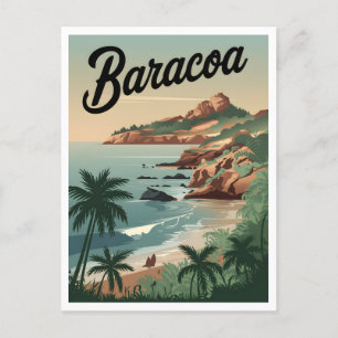 Baracoa Kuba Vintag Postkarte