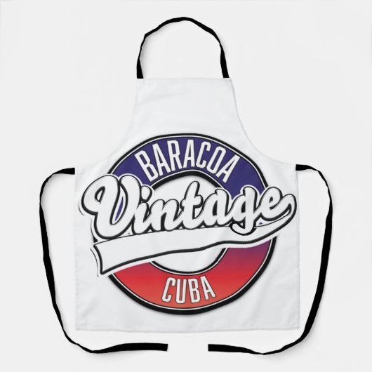 Baracoa-Kuba-Vintages Logo Schürze (Vorderseite)