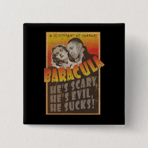 Baracula - Barack Obama Film-Plakat Button