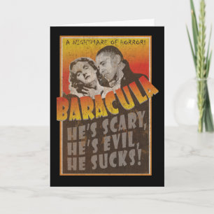 Baracula - glückliches Halloween Barack Obama Karte