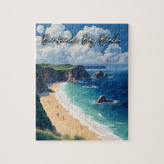 Barafundle Bay Beach Wales Puzzle (Vertikal)