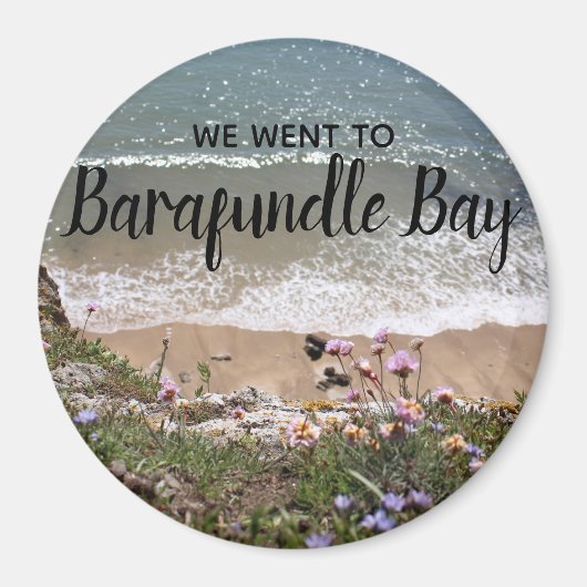 Barafundle Bay Pembrokeshire Wales Landschaftsbild Magnet (Vorne)