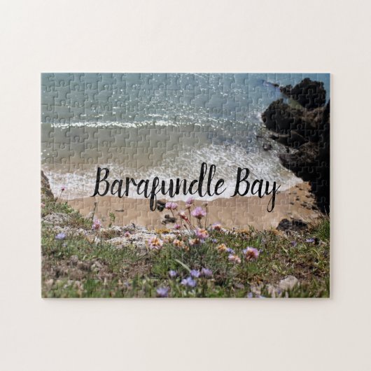 Barafundle Bay Pembrokeshire Wales Landschaftsbild Puzzle (Horizontal)