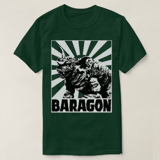 BARAGON Steigende Sonne für rote T-Shirts (Design vorne)