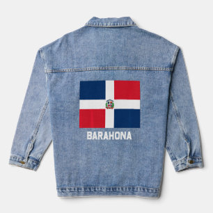 Barahona Dominikanische Republik Flaggenemblem Esc Jeansjacke