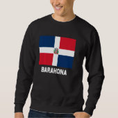 Barahona Dominikanische Republik Flaggenemblem Esc Sweatshirt (Vorderseite)