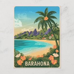 Barahona Dominikanische Republik Vintage Postkarte