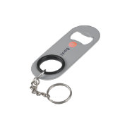 BarAI Branded Bottle Opener Schlüsselanhänger Mini Flaschenöffner (Rückseite Schrägansicht)