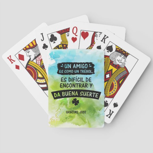 Baraja de cartas para una amistad spielkarten (Rückseite)