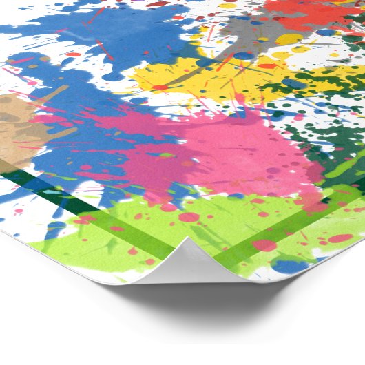 Barak: Hebräisches Wort für Lob für Poster (Ecke)