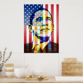 Barak Obama Patriotic Poster (Küche)