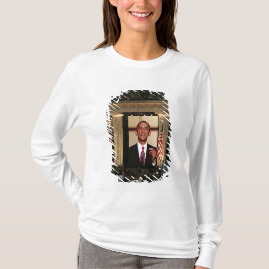 Barak Obama spricht am gestern Abend von T-Shirt (Vorderseite)