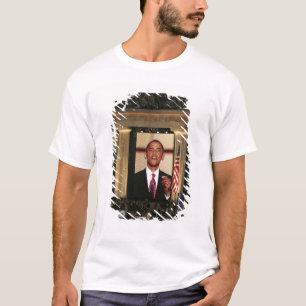 Barak Obama spricht am letzten Abend der T-Shirt