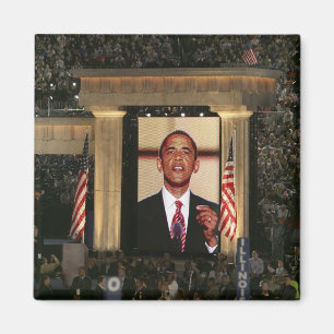 Barak Obama spricht in der letzten Nacht des Magnet