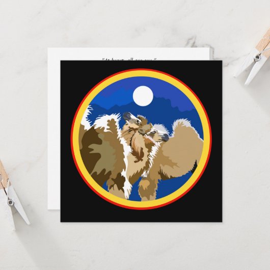 Baraka und Ja! Karte (Vorderseite/Rückseite Beispiel)