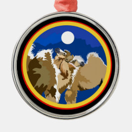 Baraka und Ja! Ornament Aus Metall