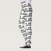 Barang ♦ Ausländer in Khmer-Sprachschrift ♦ Leggings (Links)