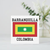 Baranquilla, Kolumbien Einladung (Stehend Vorderseite)