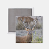 Barasingha oder Barasinga (Rucervus Magnet (Vorderseite/Rückseite)