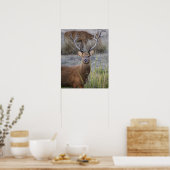 Barasingha oder Barasinga (Rucervus Poster (Küche)