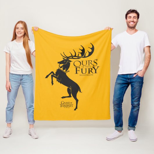 Baratheon Sigil - Ours is the Fury Fleecedecke (Beispiel)