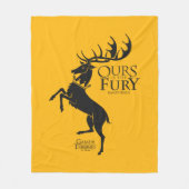 Baratheon Sigil - Ours is the Fury Fleecedecke (Vorderseite)