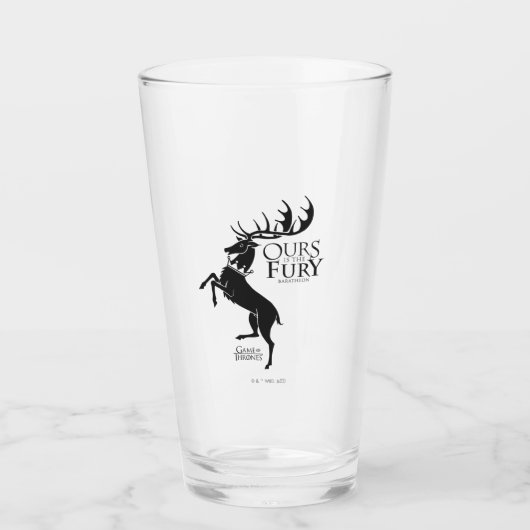 Baratheon Sigil - Ours is the Fury Glas (Vorderseite)