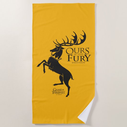 Baratheon Sigil - Ours is the Fury Strandtuch (Vorderseite)