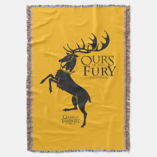 Baratheon Sigil - Uns ist das Fury Decke (Vorderseite Vertikal)