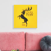 Baratheon Sigil - Uns ist der Zorn Leinwanddruck (Insitu (Wohnzimmer))