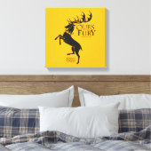 Baratheon Sigil - Uns ist der Zorn Leinwanddruck (Insitu (Schlafzimmer))