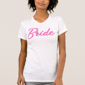 BARB Hot Pink Puppe Themed Bride Babe Bachelorette T-Shirt (Vorderseite)