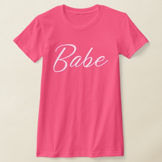 BARB Hot Pink Puppe Themed Bride Babe Bachelorette T-Shirt (Ablage )