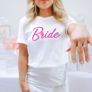 BARB Hot Pink Puppen-Thema Braut Babe Junggesellin T-Shirt