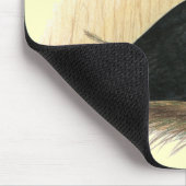 Barb Pigeon Standard Black Mousepad (Ecke)