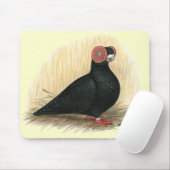 Barb Pigeon Standard Black Mousepad (Mit Mouse)