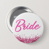 BARB Pink Malibu Puppe Themed Bride Bachelorette Button (Vorne & Hinten)